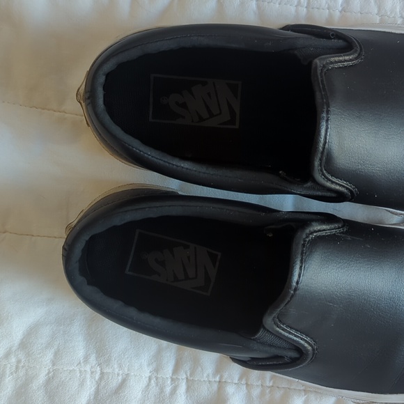 Vans | Slip-On Leather Sneakers | 7.5 - Picture 2 of 5